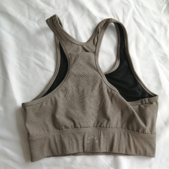 Varley Berkeley Racerback Sports Bra Spotted  Tan Taupe XS - Picture 14 of 14